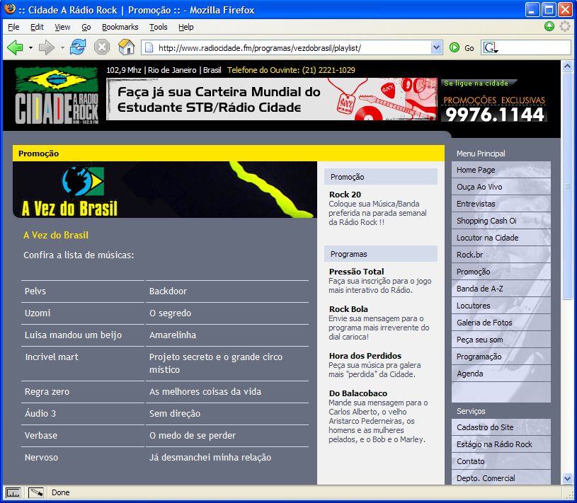 Entrevista Rádio Cidade