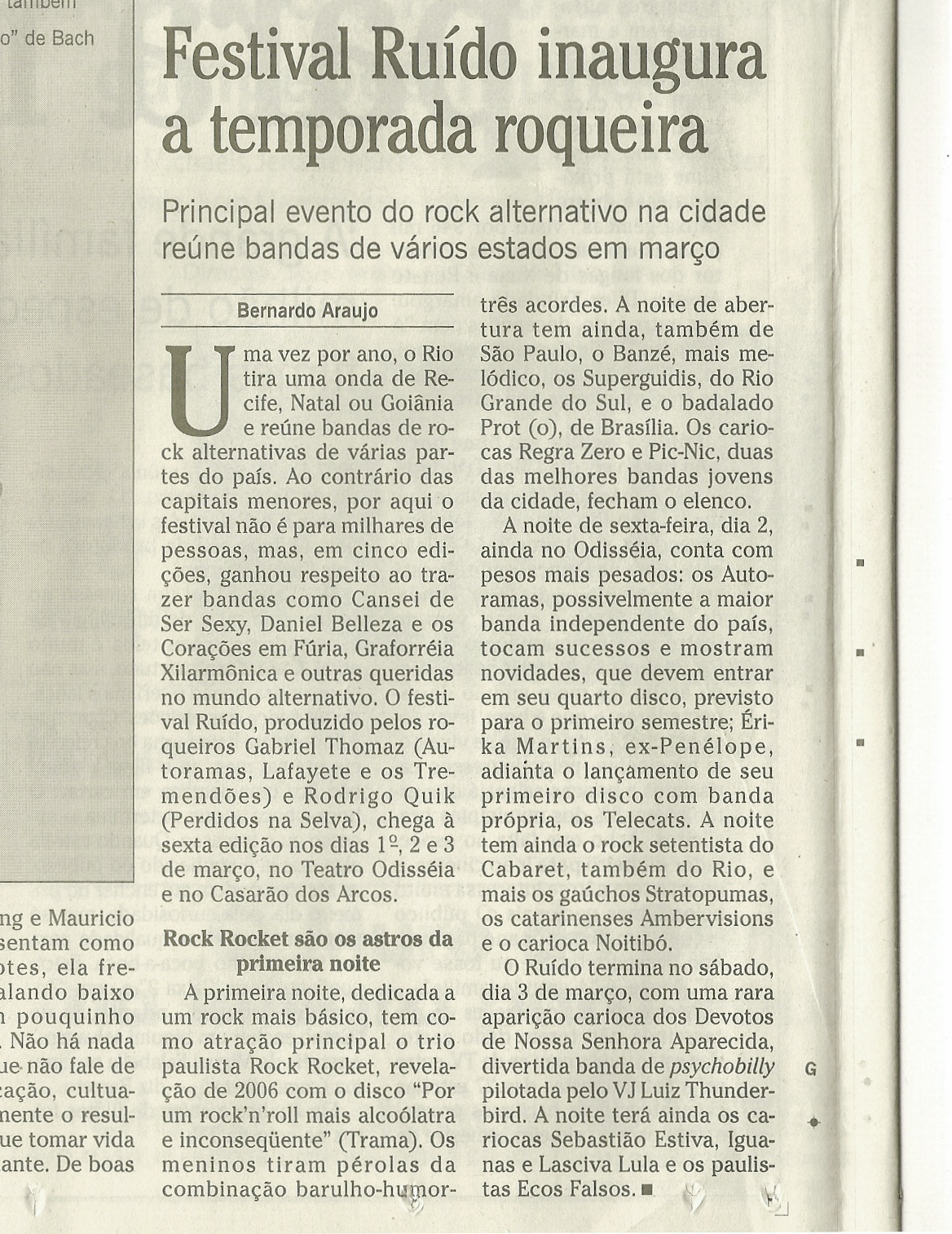 Ruído - O Globo (Jornal)