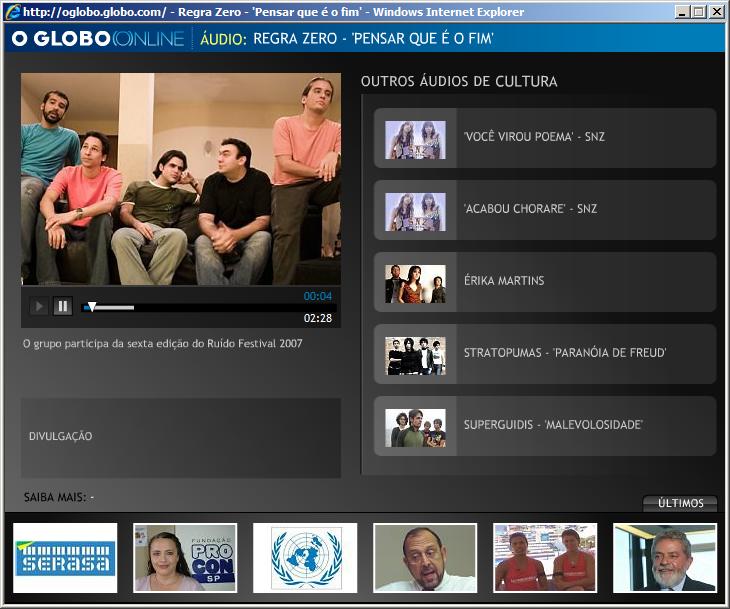 Ruído - Player do Globo
