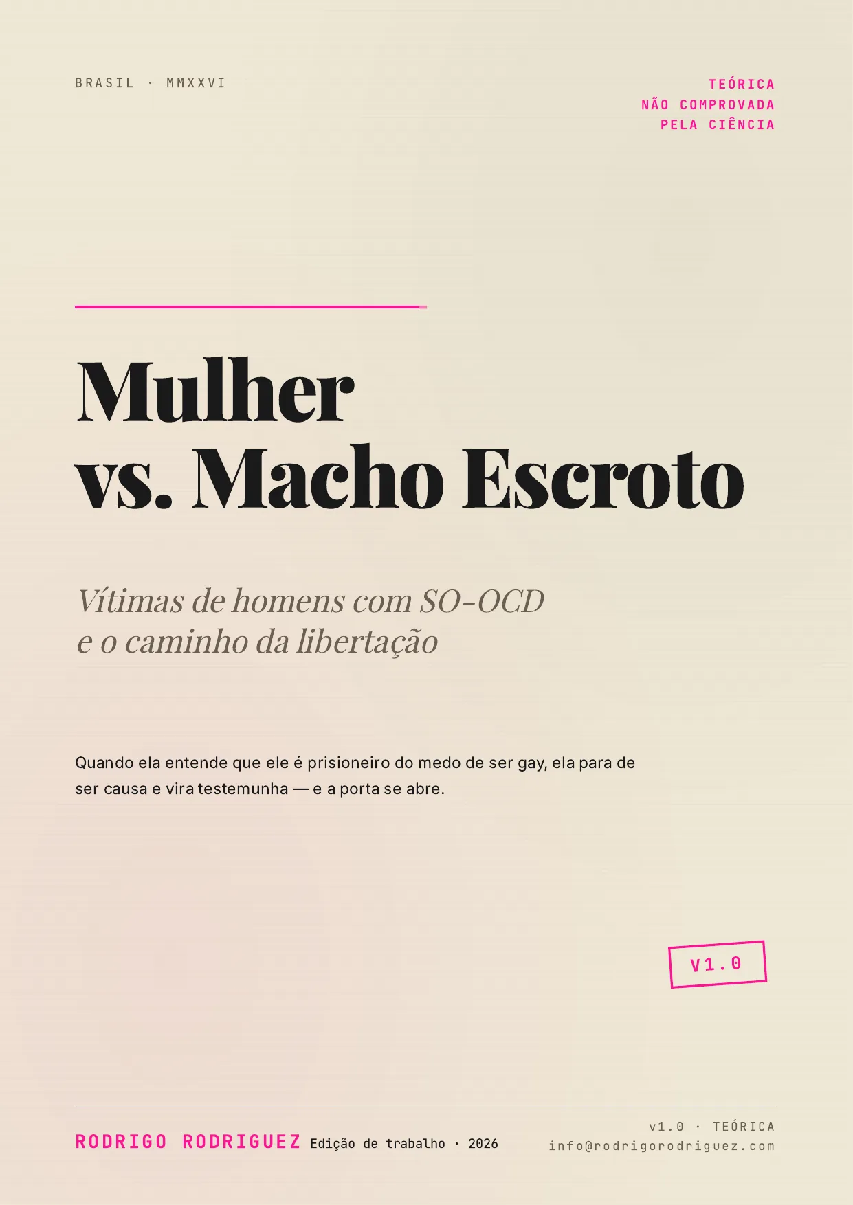 Mulher vs. Macho Escroto — cover