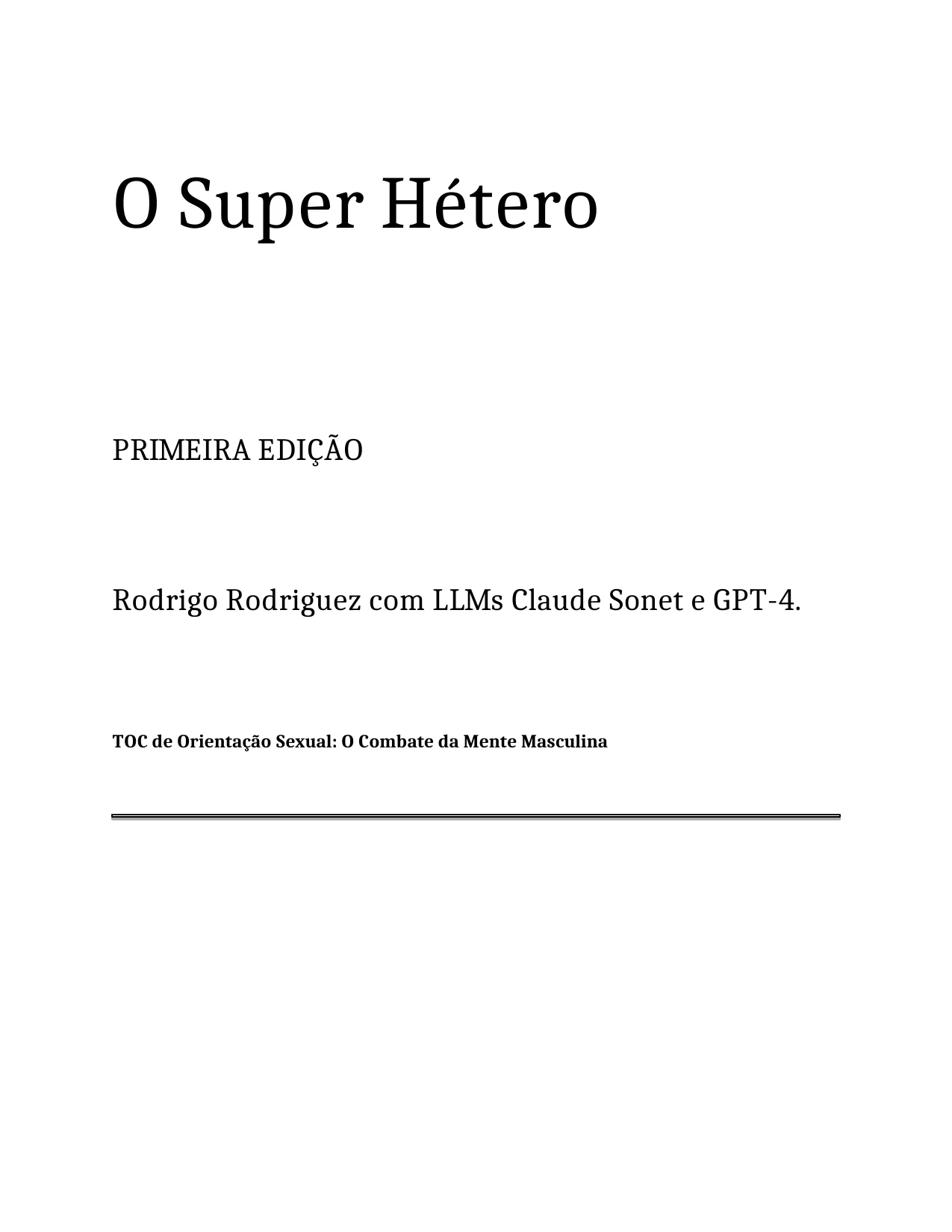 O Super Hétero — cover